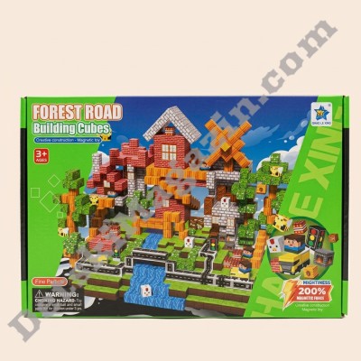 Магнитен конструктор Forest Road – Building Cubes