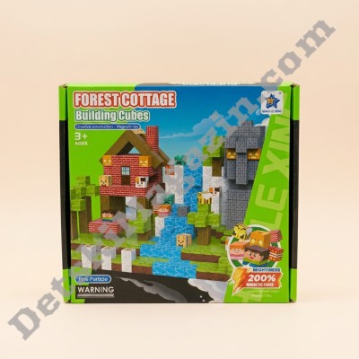 Магнитен конструктор Forest Cottage – Building Cubes
