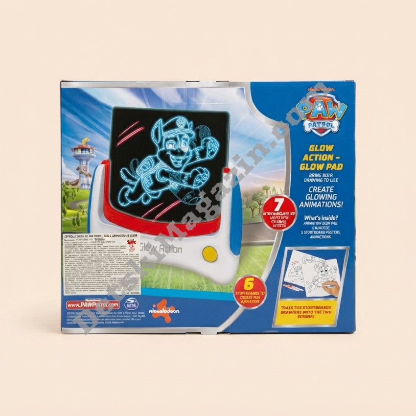 Светеща дъска за рисуване Paw Patrol Glow Action