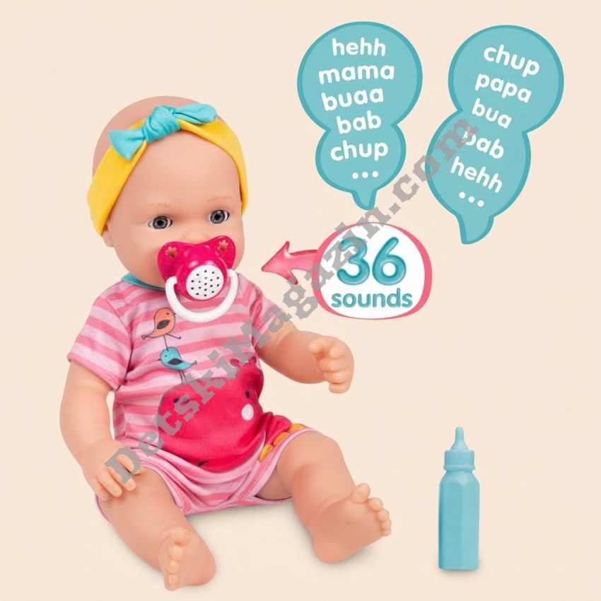 Кукла Le Bebe 40 см. с шише и магическа залъгалка