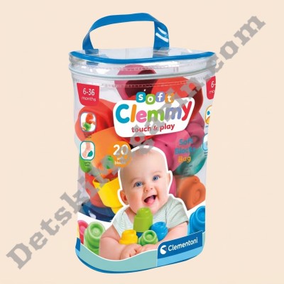 комплект от 20 меки блокчета Soft Clemmy Touch & Play