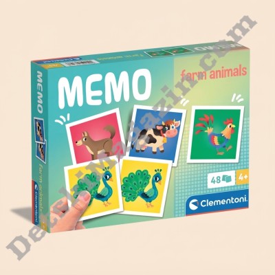 Образователна игра за памет Memo Farm Animals