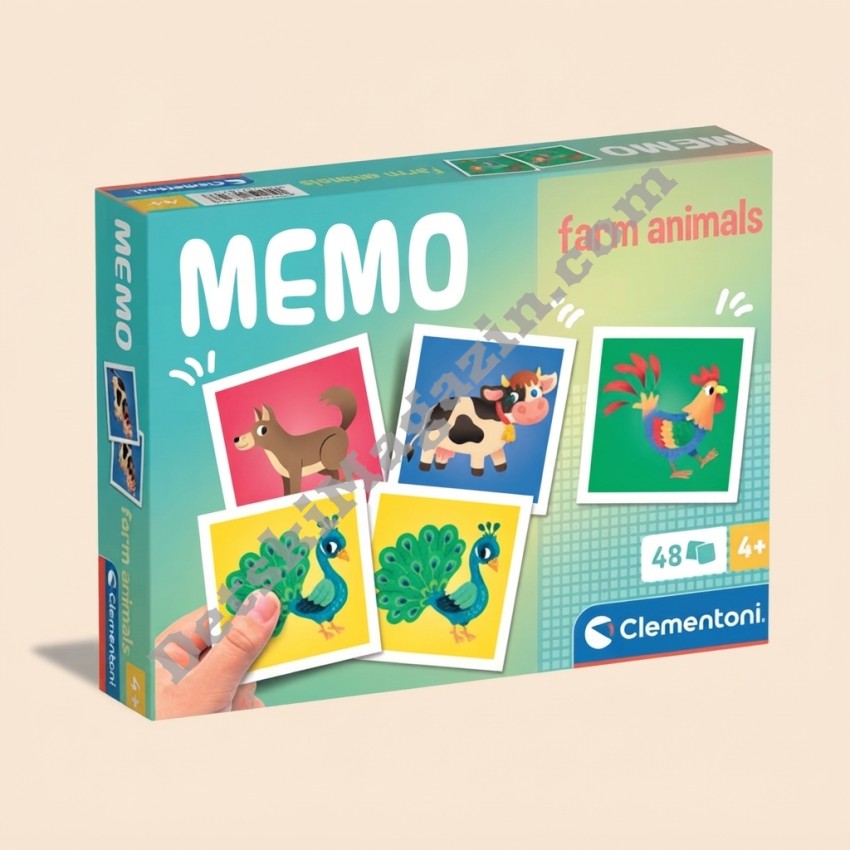 Образователна игра за памет Memo Farm Animals