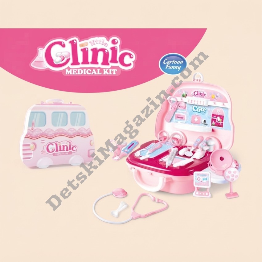 Чичо Доктор в Куфарче на Колела Little Clinic Розово