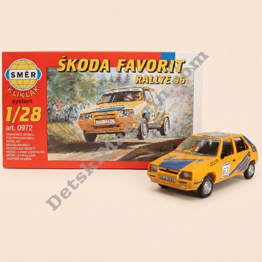 Mодел за сглобяване Škoda Favorit Rallye 96