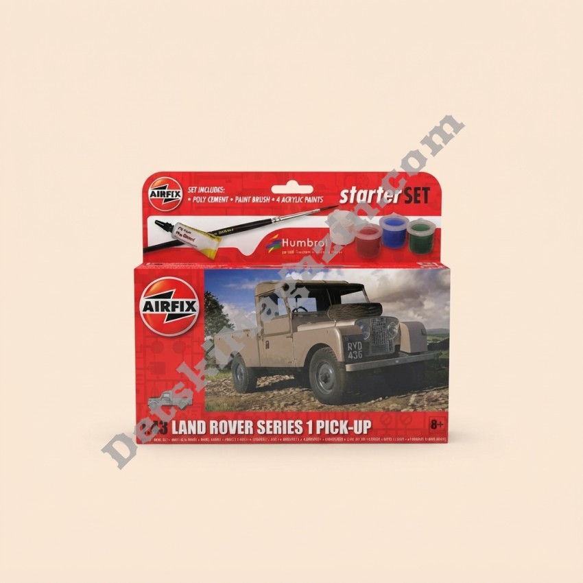 Модел за сглобяване Land Rover Series 1 Pick-Up Starter Set 