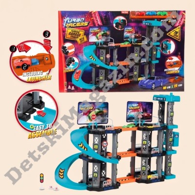 Многоетажен гараж и писта Turbo Racers