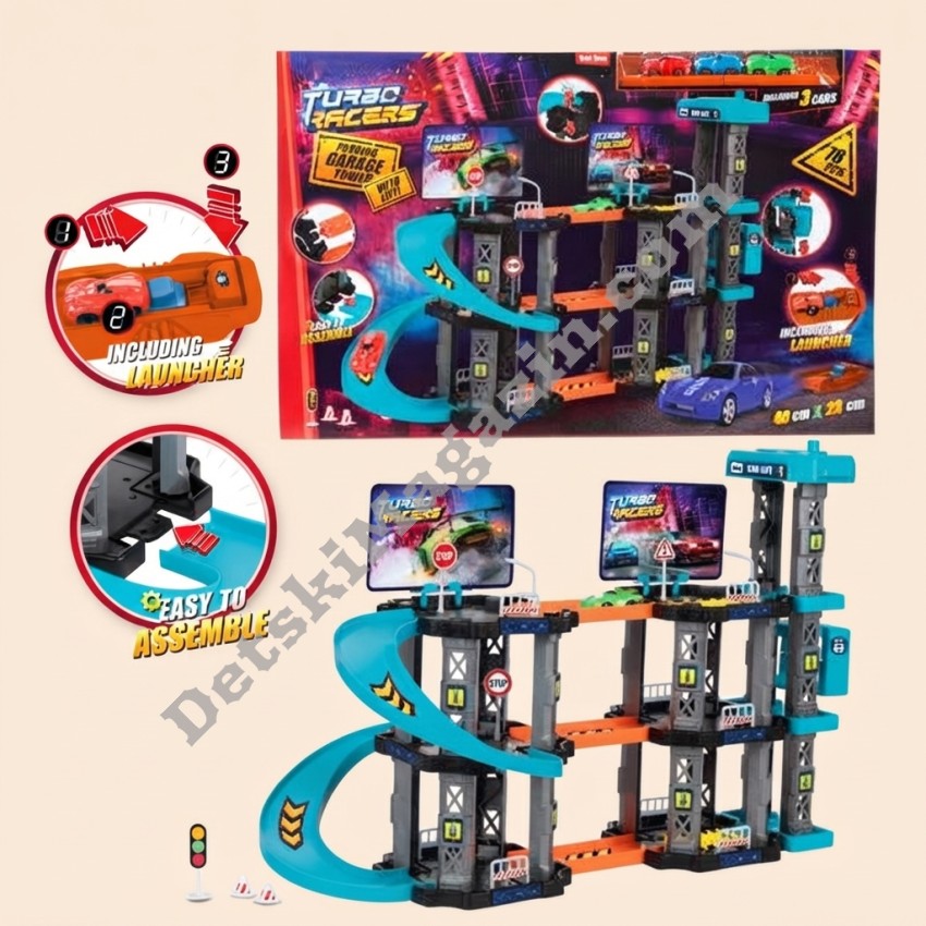 Многоетажен гараж и писта Turbo Racers