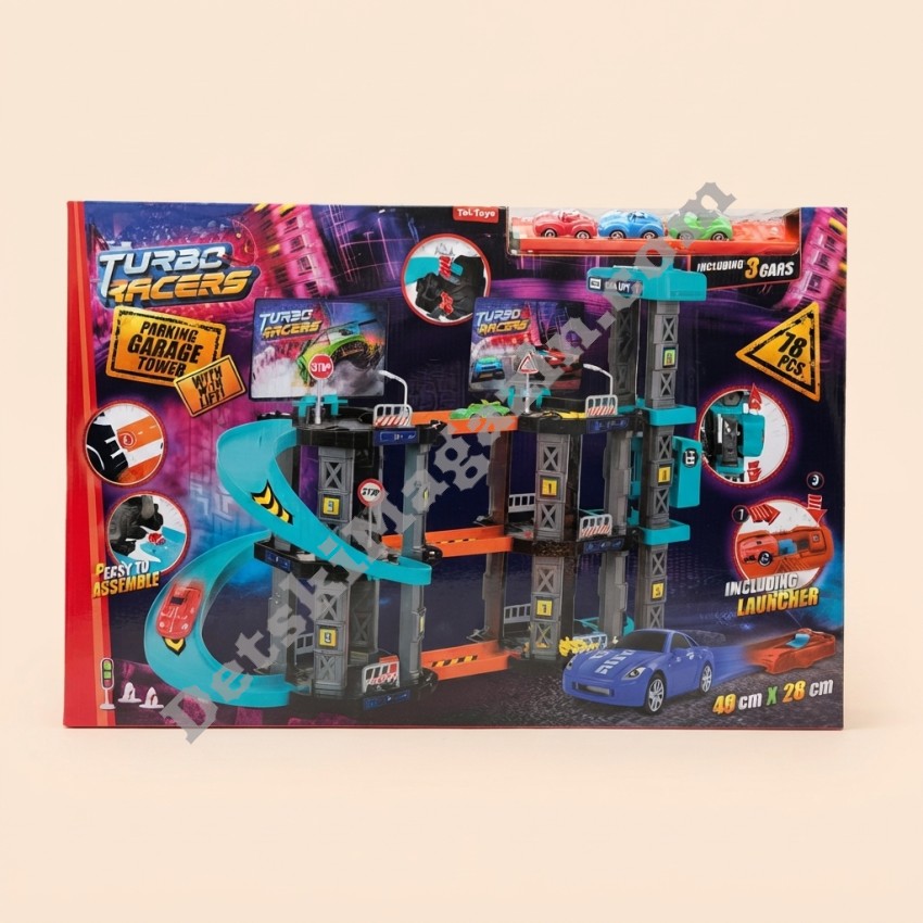 Многоетажен гараж и писта Turbo Racers