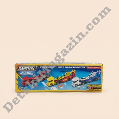 Комплект за игра Emergency Heli Transporter – Teamsterz Street Machines