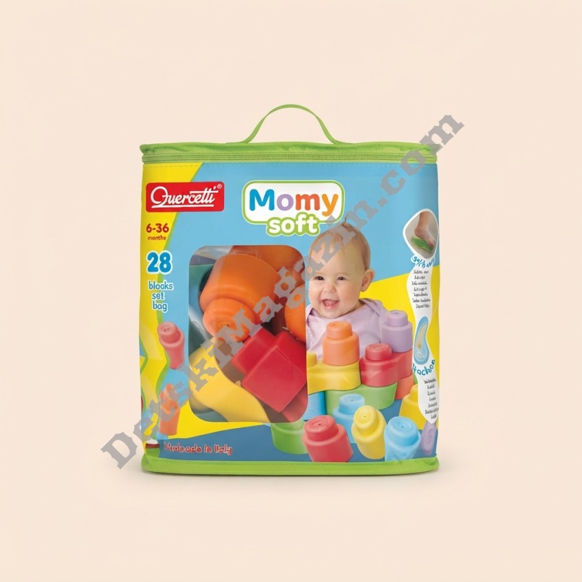 Меки строителни блокчета Quercetti Momy Soft
