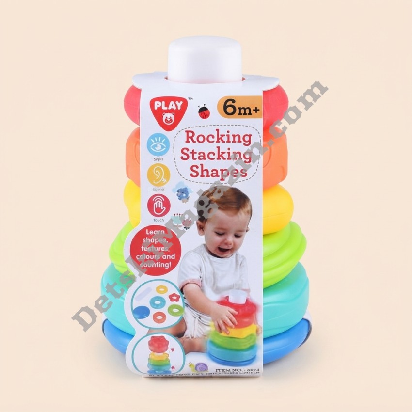 Цветна пирамида Rocking Stacking Shapes