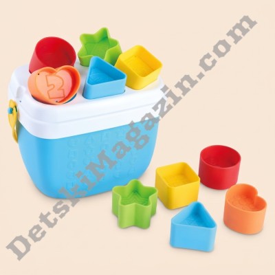 Цветна кофа за сортиране на форми Match A Shape Bucket