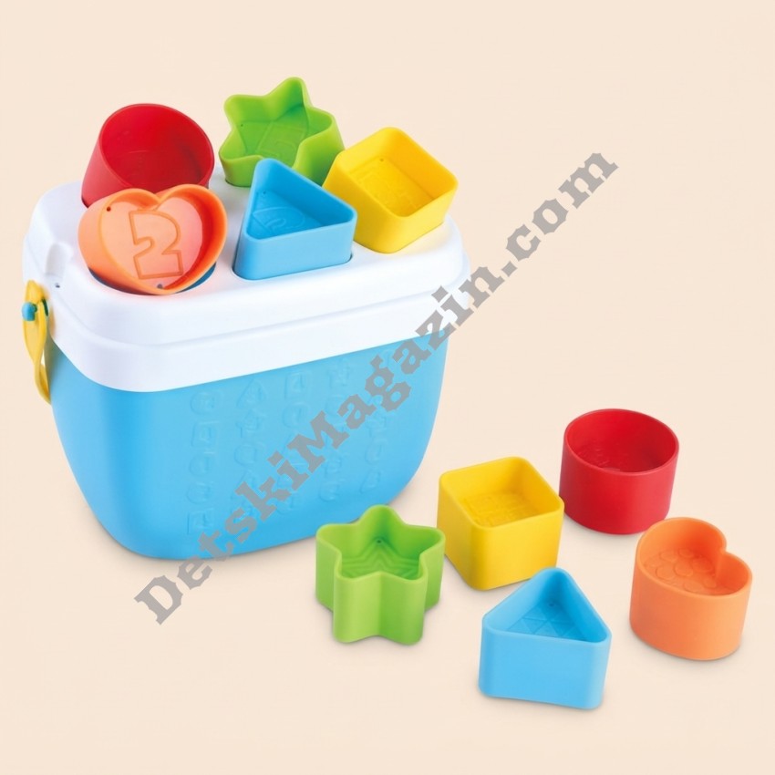 Цветна кофа за сортиране на форми Match A Shape Bucket