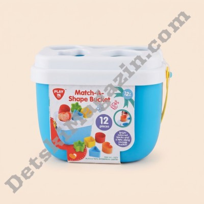 Цветна кофа за сортиране на форми Match A Shape Bucket