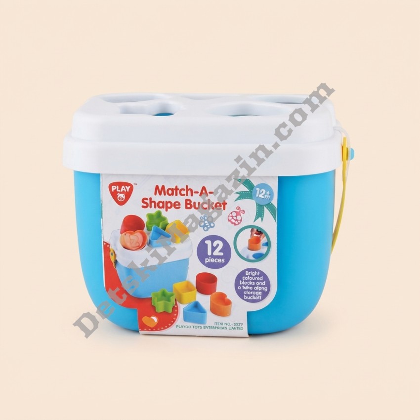 Цветна кофа за сортиране на форми Match A Shape Bucket