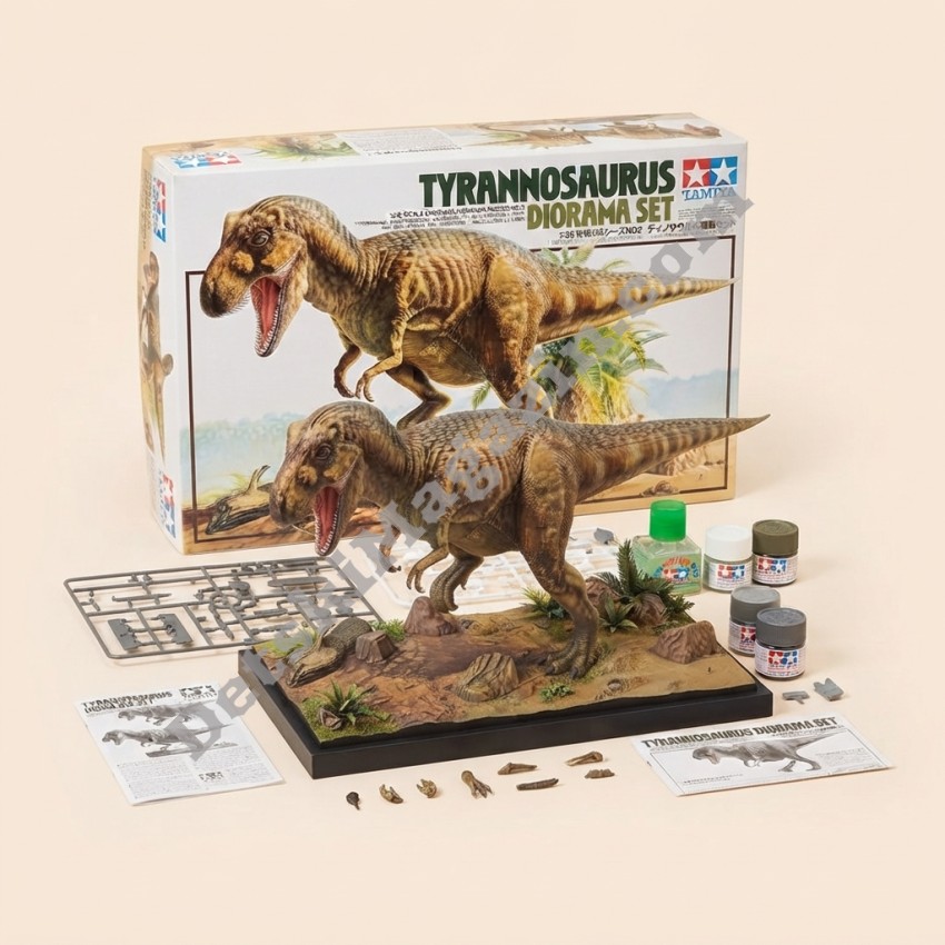 Диорама Tyrannosaurus Tamiya 1:35 