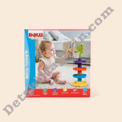 Бебешка кула с топче Dolu Toy Factory Ball Tower