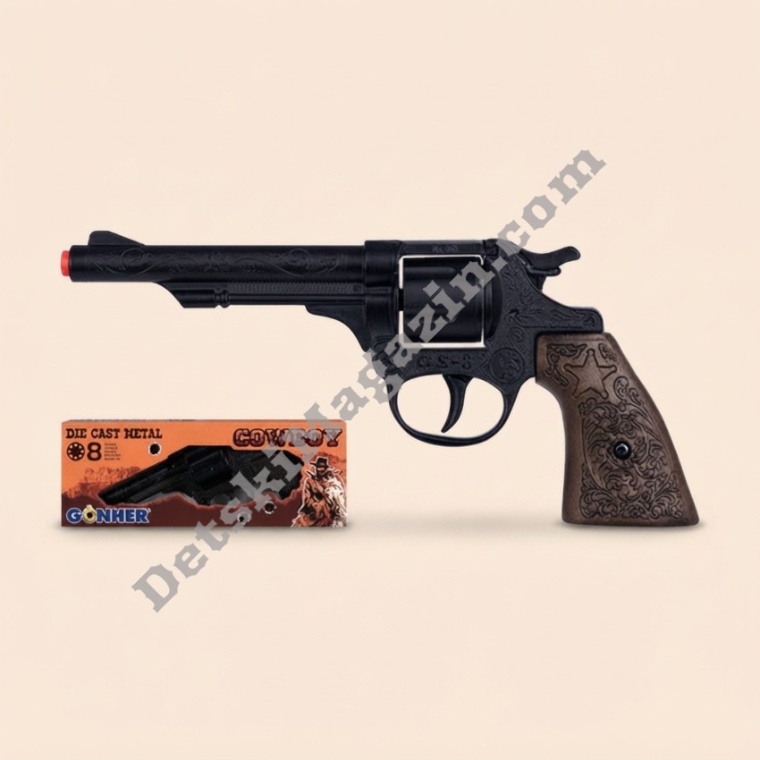 Детски  метален капсулен пистолет Cowboy – Gonher