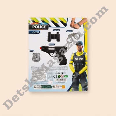 Детски полицейски комплект с пистолет и аксесоари TTOYS