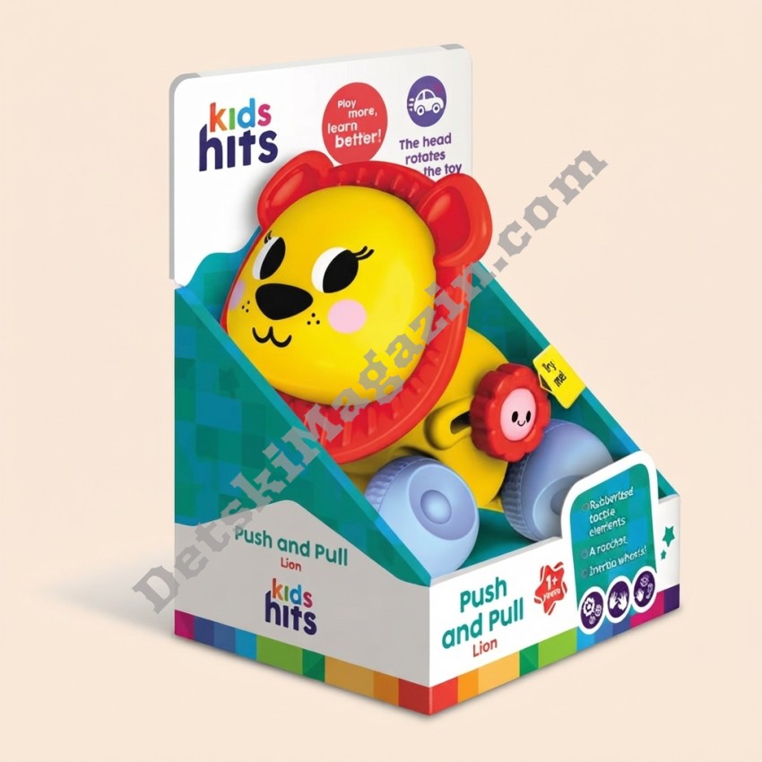 Интерактивна играчка за дърпане Lion Kids Hits