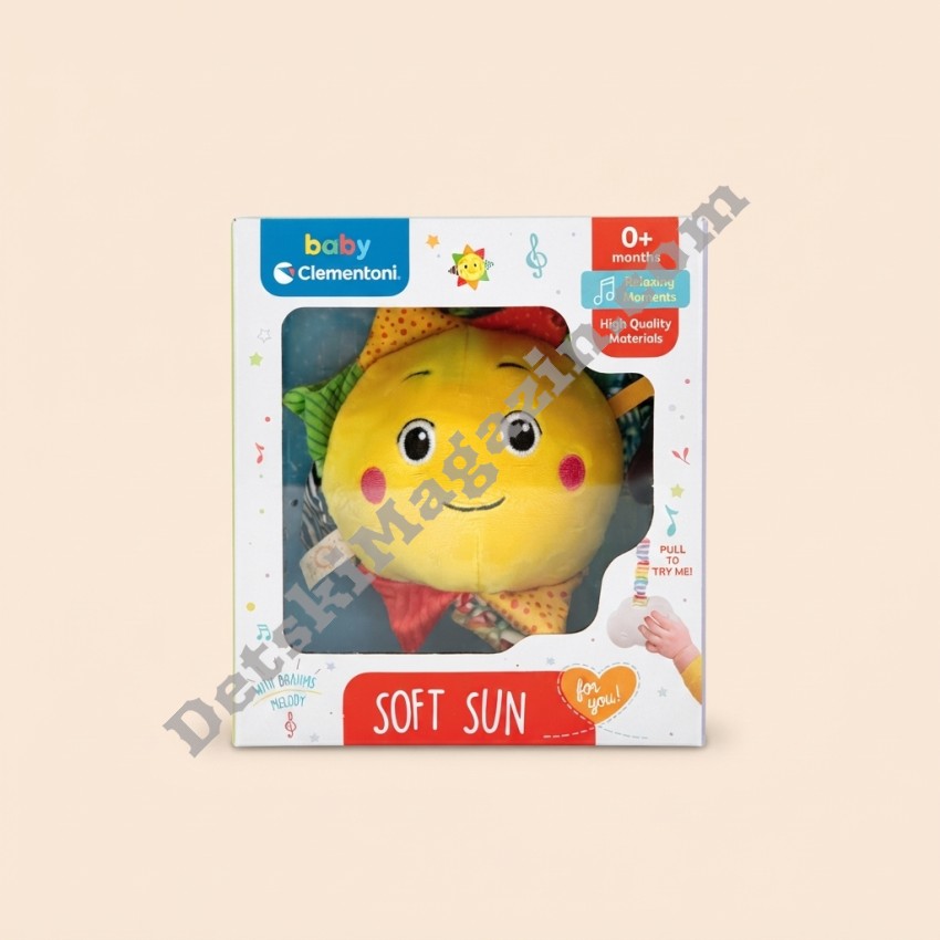 Плюшено музикална играчка слънце CLEMENTONI BABY