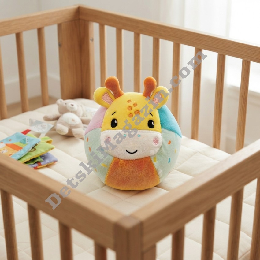 Плюшена дрънкалка топка жираф Fisher-Price