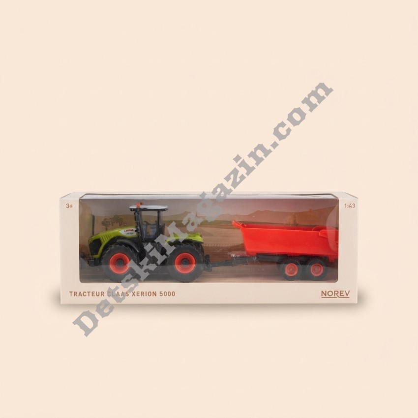 Модел за колекция Norev CLAAS Xerion 5000 с ремарке