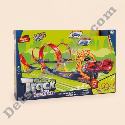 Детска писта с лупинги и катапулт Racing Track