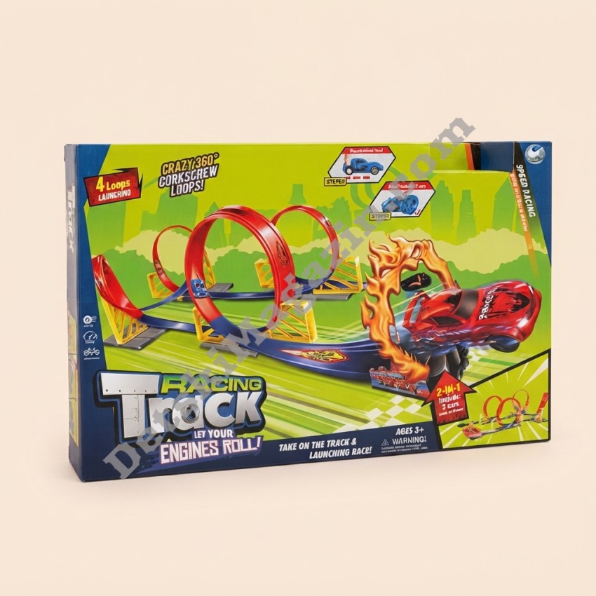 Детска писта с лупинги и катапулт Racing Track