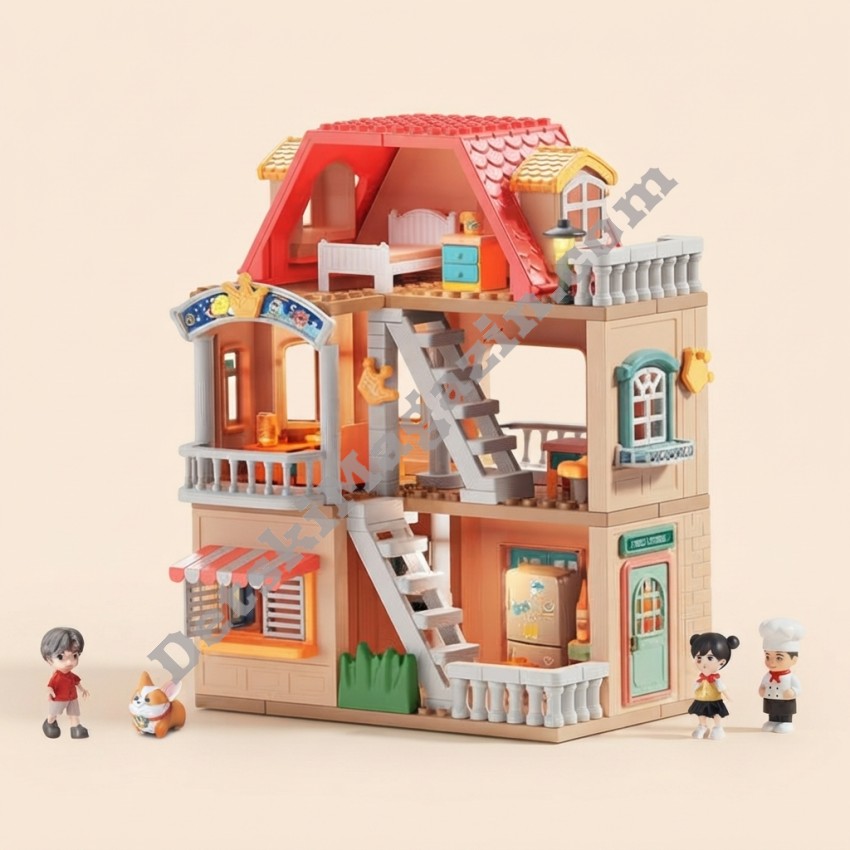 Детска къща за игра с фигурки Genius Architect Moco