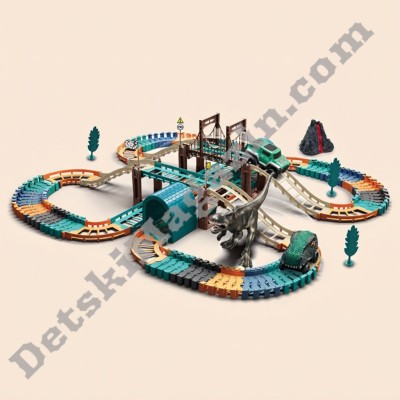 Детска писта динозавър и две коли Dino Track 