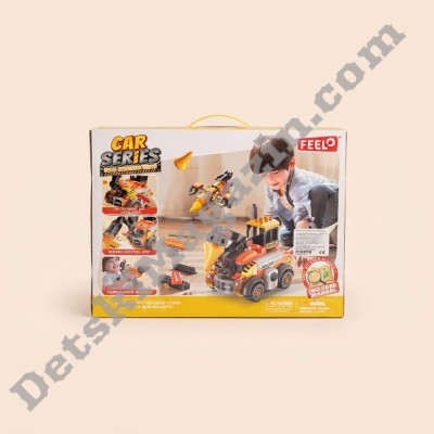 Детски конструктор 6в1 Feelo Construction Vehicles
