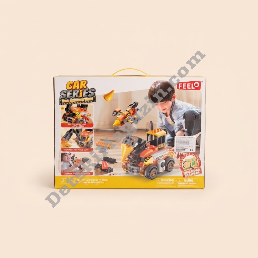 Детски конструктор 6в1 Feelo Construction Vehicles