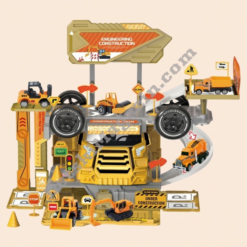 Детски игрален комплект Камион-паркинг Heavy Truck