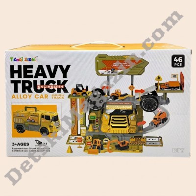 Детски игрален комплект Камион-паркинг Heavy Truck
