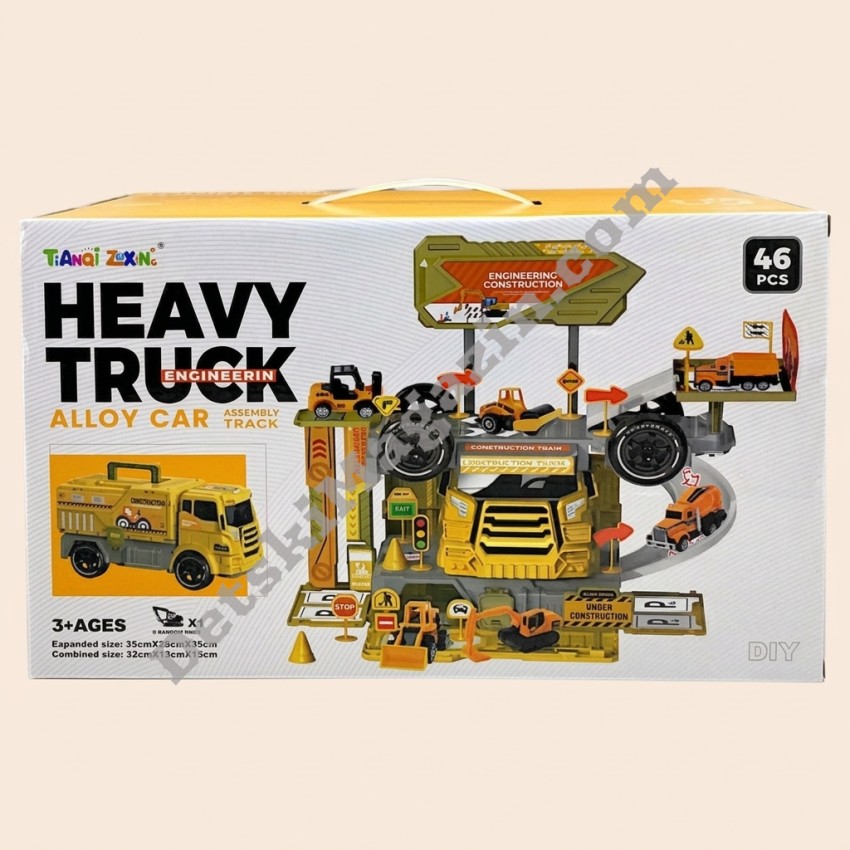 Детски игрален комплект Камион-паркинг Heavy Truck